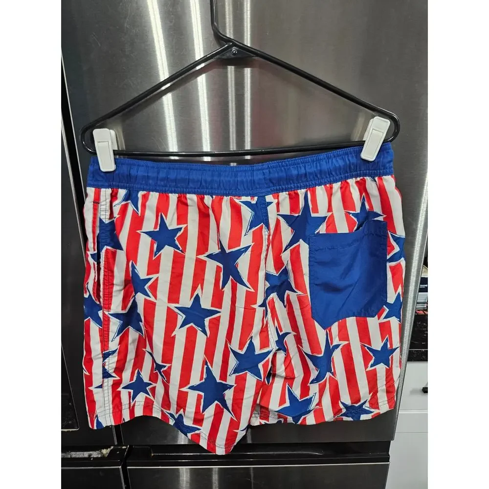 5/$20 Patriotic Swim Trunks - Mad Engine - M